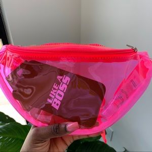 Fluorescent pink fanny pack(new)